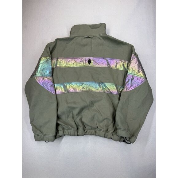 Free People Movement Women's Away We Go Half Zip Sage Stone XL NWT $128 MSRP - Picture 4 of 8